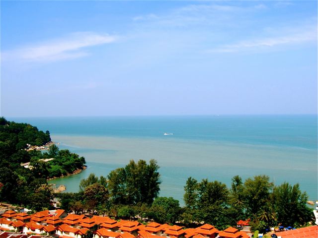 view of beach from our home in penang view of beach from our home in penang