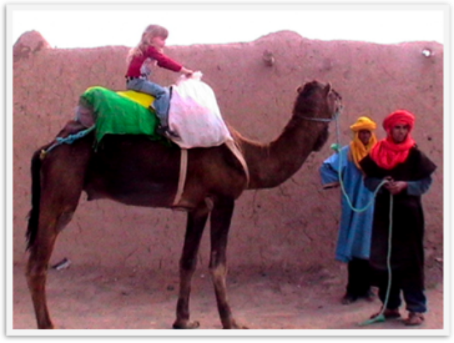 6 year old Mozart on a camel in Morocco 6 year old Mozart on a camel in Morocco