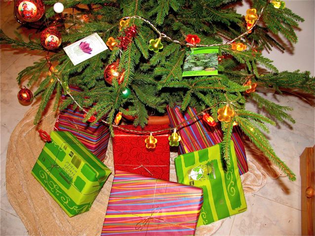 Christmas presents, gifts under tree Christmas presents, gifts under tree