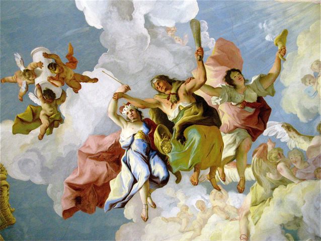 Austria's Melk Abbey ceiling fresco Austria's Melk Abbey ceiling fresco