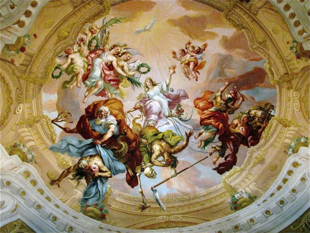 Stift Melk ( Melk Abbey) in Austria fresco Stift Melk ( Melk Abbey) in Austria fresco