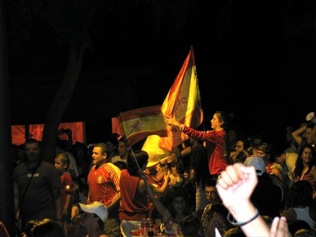 world cup celebrating crowd in Barcelona Spain tension thick world cup celebrating crowd in Barcelona Spain tension thick