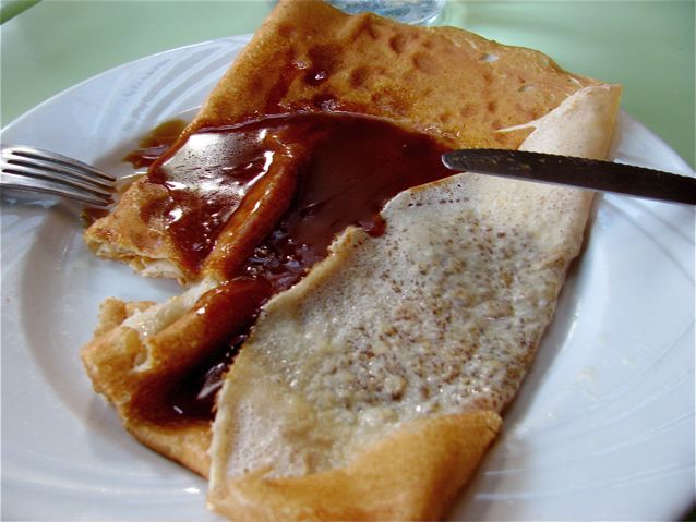 Foodie photography France Crepe with caramel Foodie photography France Crepe with caramel