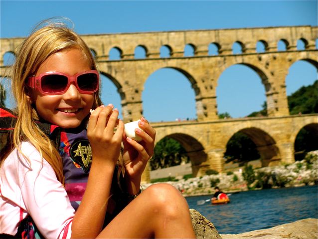 family travel provence france swimming and canoeing pont du gard picnic family travel provence france swimming and canoeing pont du gard picnic