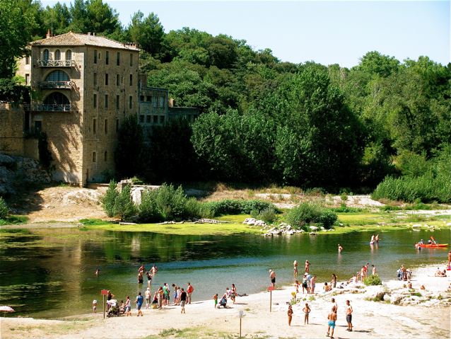 Pont du Gard park Provence France world heritage site Pont du Gard park Provence France world heritage site