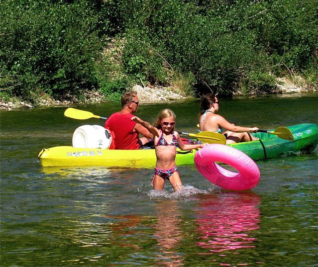 family travel Pont du Gard park Provence France swimming canoeing family travel Pont du Gard park Provence France swimming canoeing