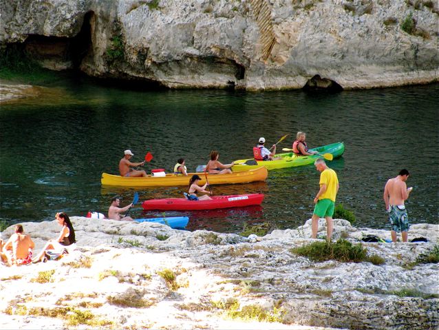 travel Pont du Gard park Provence France canoeing travel Pont du Gard park Provence France canoeing
