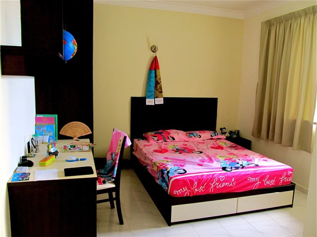 Our child's bedroom and desk in our Penang home Our child's bedroom and desk in our Penang home