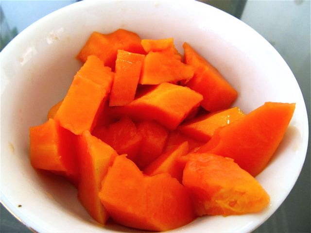 yummy fresh papaya in Penang yummy fresh papaya in Penang