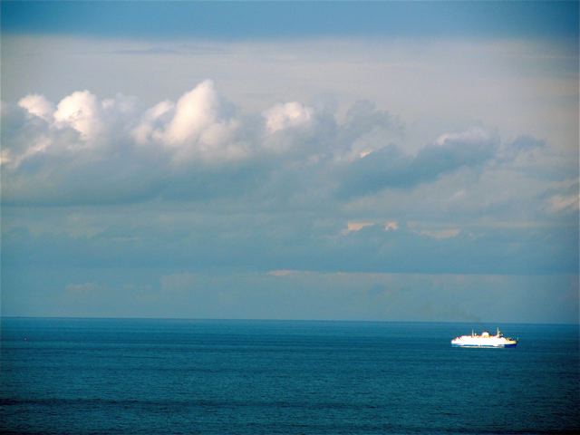 Watching cruise ships out my window in Penang Watching cruise ships out my window in Penang