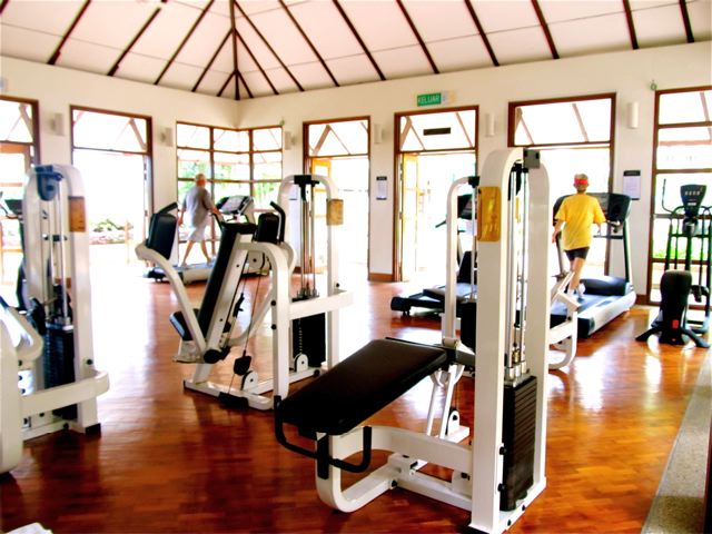 partial view workout room in penang resort partial view workout room in penang resort