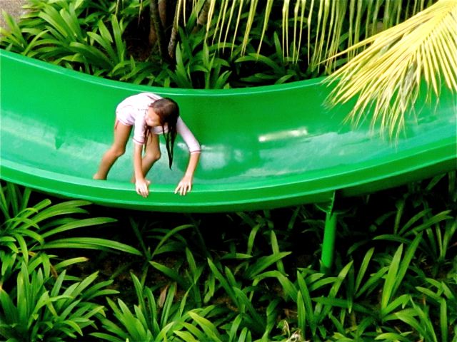 our junggle queen playing on water slide in Penang our junggle queen playing on water slide in Penang