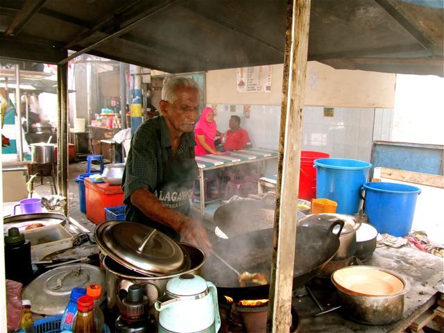 cooking Indian food in little India in Penang cooking Indian food in little India in Penang