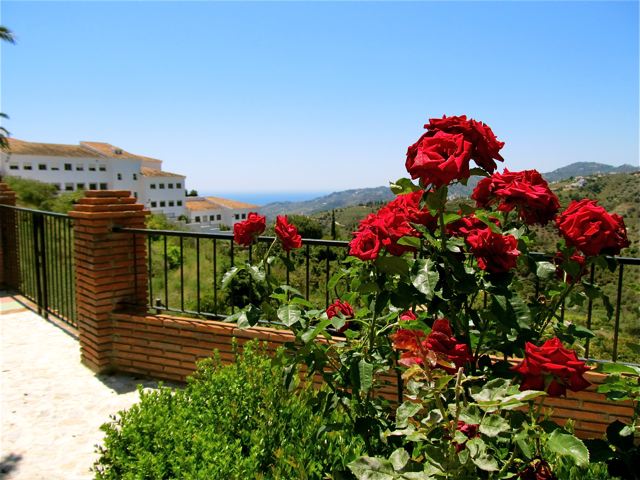 view of school, Med sea, hills in spain..a familiar walk view of school, Med sea, hills in spain..a familiar walk