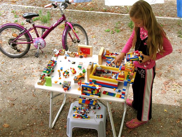 Toys! Lost in her imagination for hours under the trees! Toys! Lost in her imagination for hours under the trees!