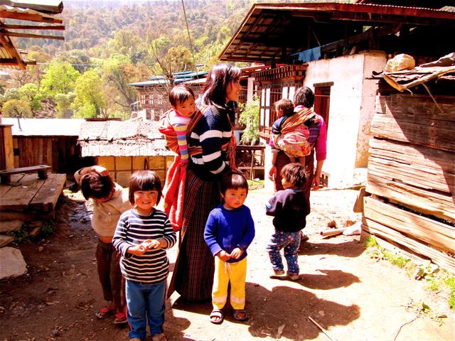 Bhutanese kids and moms Bhutanese kids and moms