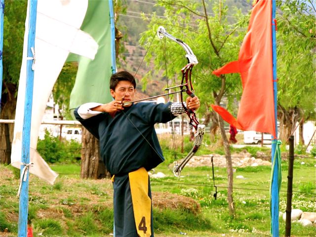 Bhutan archery contest Bhutan archery contest