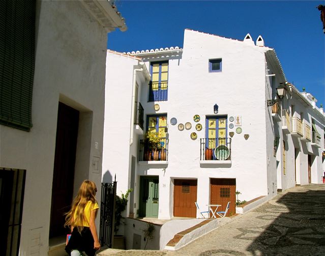quaint Spanish white washed village quaint Spanish white washed village