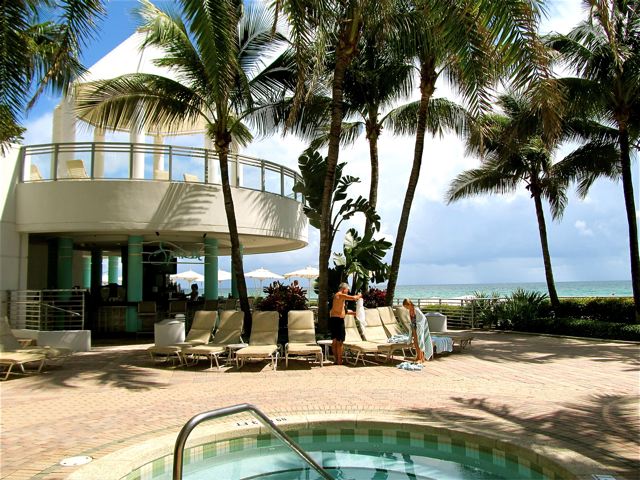 Pools and beach at Westin Diplomat in Hollywood, Florida