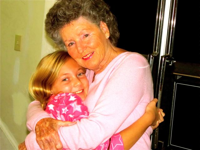 hugging grandma hugging grandma