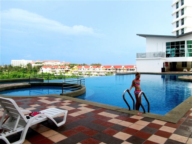 Penang condo with infinity pool with sea views, work out room above, 2 saunas and a large jacuzzi Penang condo with infinity pool with sea views, work out room above, 2 saunas and a large jacuzzi