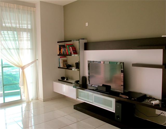 New flat screen TV and dvd player in our Penang condo New flat screen TV and dvd player in our Penang condo