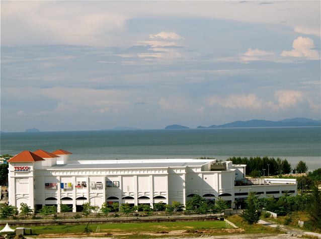 Even Tesco looks cute from our Penang condo Even Tesco looks cute from our Penang condo