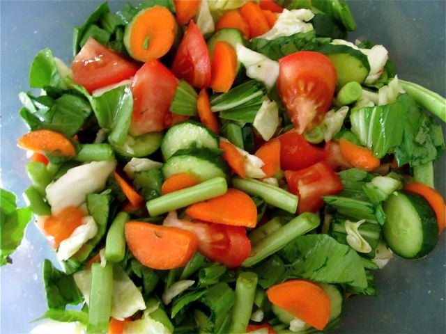 raw organic salad