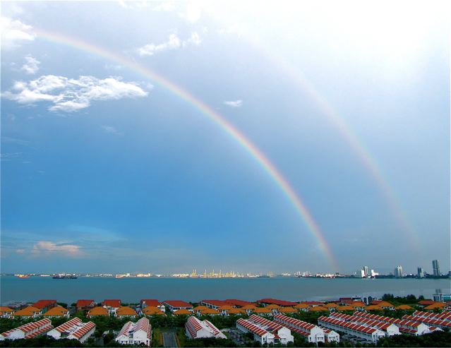 Gorgeous double rainbow