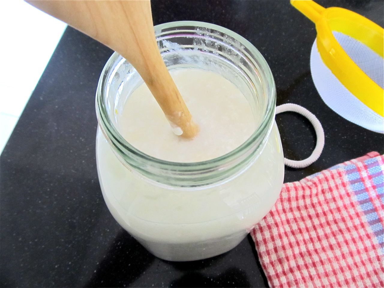 making kefir