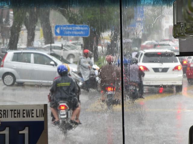 Bad traffic in Penang- I've seen 3 bad motor cycle accidents just from my terrace Bad traffic in Penang- I've seen 3 bad motor cycle accidents just from my terrace