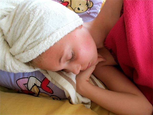Sweet dreams, sleeping girl having multilingual dreams Sweet dreams, sleeping girl having multilingual dreams
