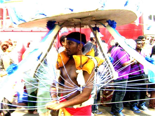 Hindu Thaipusam Kavadi devotee Hindu Thaipusam Kavadi devotee