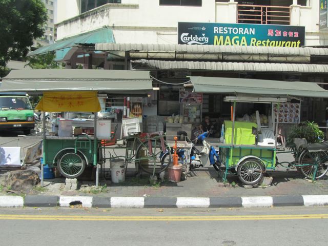food stands every where in Penang food stands every where in Penang
