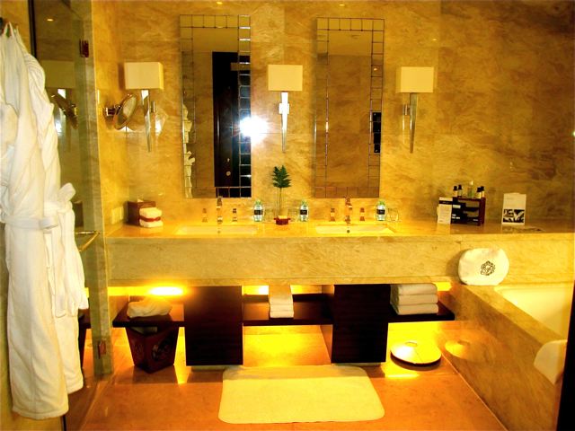 Fairmont Beijing hotel marble bathroom Fairmont Beijing hotel marble bathroom