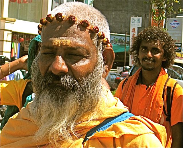 colorful celebrants at festival colorful celebrants at festival