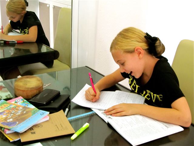 Self led homeschooling at the kitchen table...in Asia Self led homeschooling at the kitchen table...in Asia