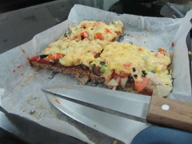 Pizza..going, going, gone! Pizza..going, going, gone!