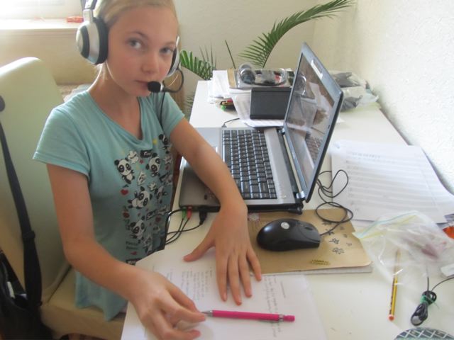 Our 12 year old thriving during her Johns Hopkins Univ. CTY class online Our 12 year old thriving during her Johns Hopkins Univ. CTY class online