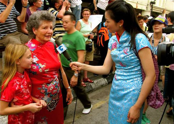 Grandma and Mozart interviewed on Chinese TV