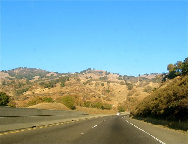 driving in California hills