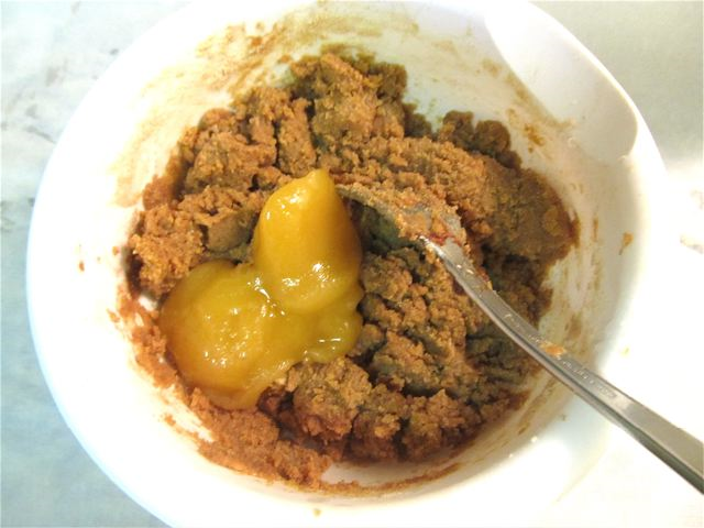adding raw honey to the raw dough adding raw honey to the raw dough