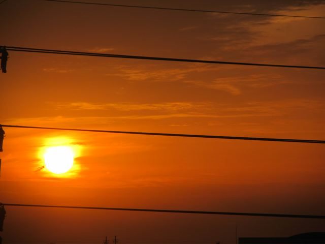 sunset from our room sunset from our room