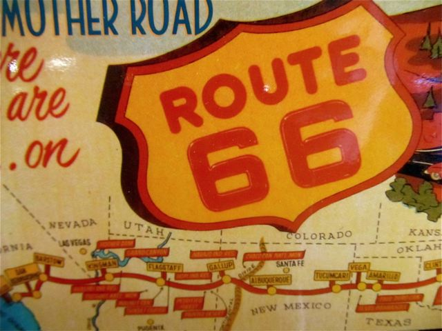 Route 66 Mother Road through California, Arizona, New Mexico and Texas