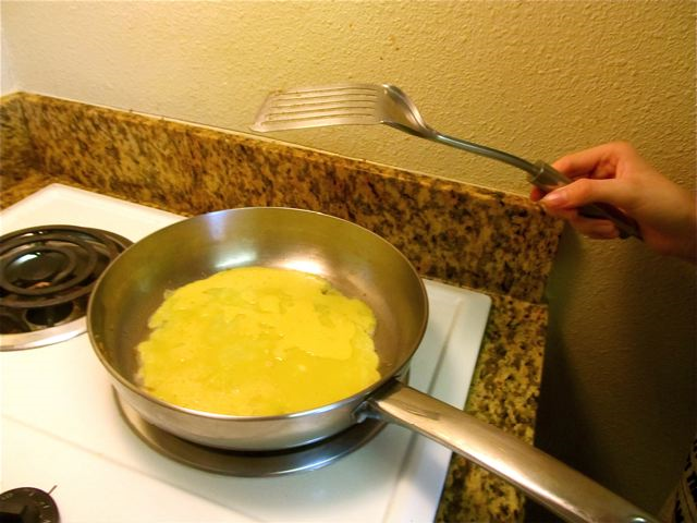 Mozart cooking her Paleo tortillas Mozart cooking her Paleo tortillas