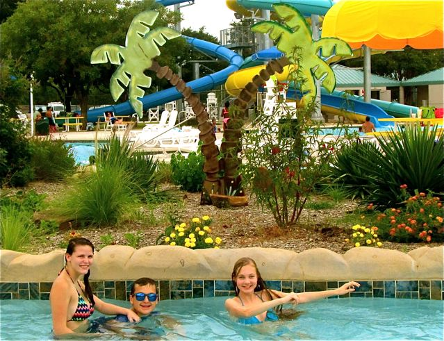  Water Park Summer aquatic park with teens
