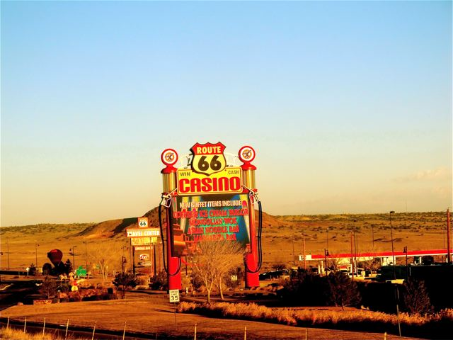 Route 66 - Indian casnino in New Mexico