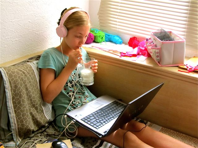 science homeschool on laptop in Asia science homeschool on laptop in Asia