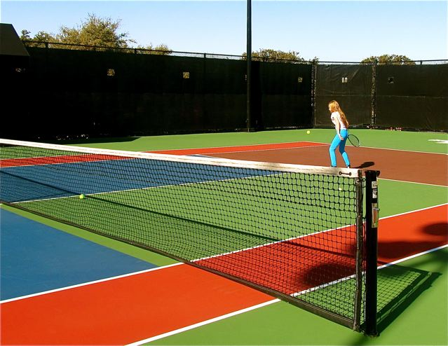 Mozart playing tennis in Dallas at the Four Seasons Hotel and Resort