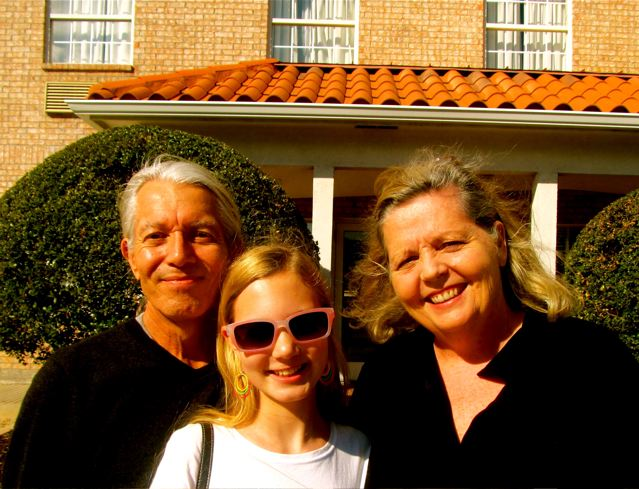 happy in our new home, but squinting in the sun